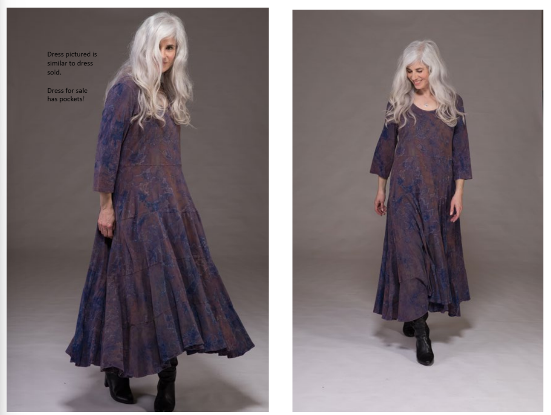 Paisley & Pomegranate - Wholesale Dress - Women's - Dewani Dress - Brushed Cotton - Shibori1