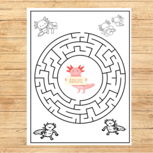 Trends by K & A – wholesale Colouring and activity book – kids and baby – Axolotl and Ocean Friends Coloring and Activity Book3