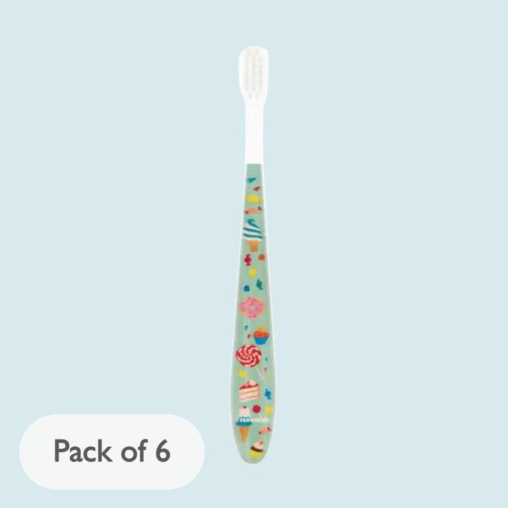 Kids & Toddler Toothbrush - Sweets | 6 Individual packs for wholesale by HAMICO -Innovative Toothbrush