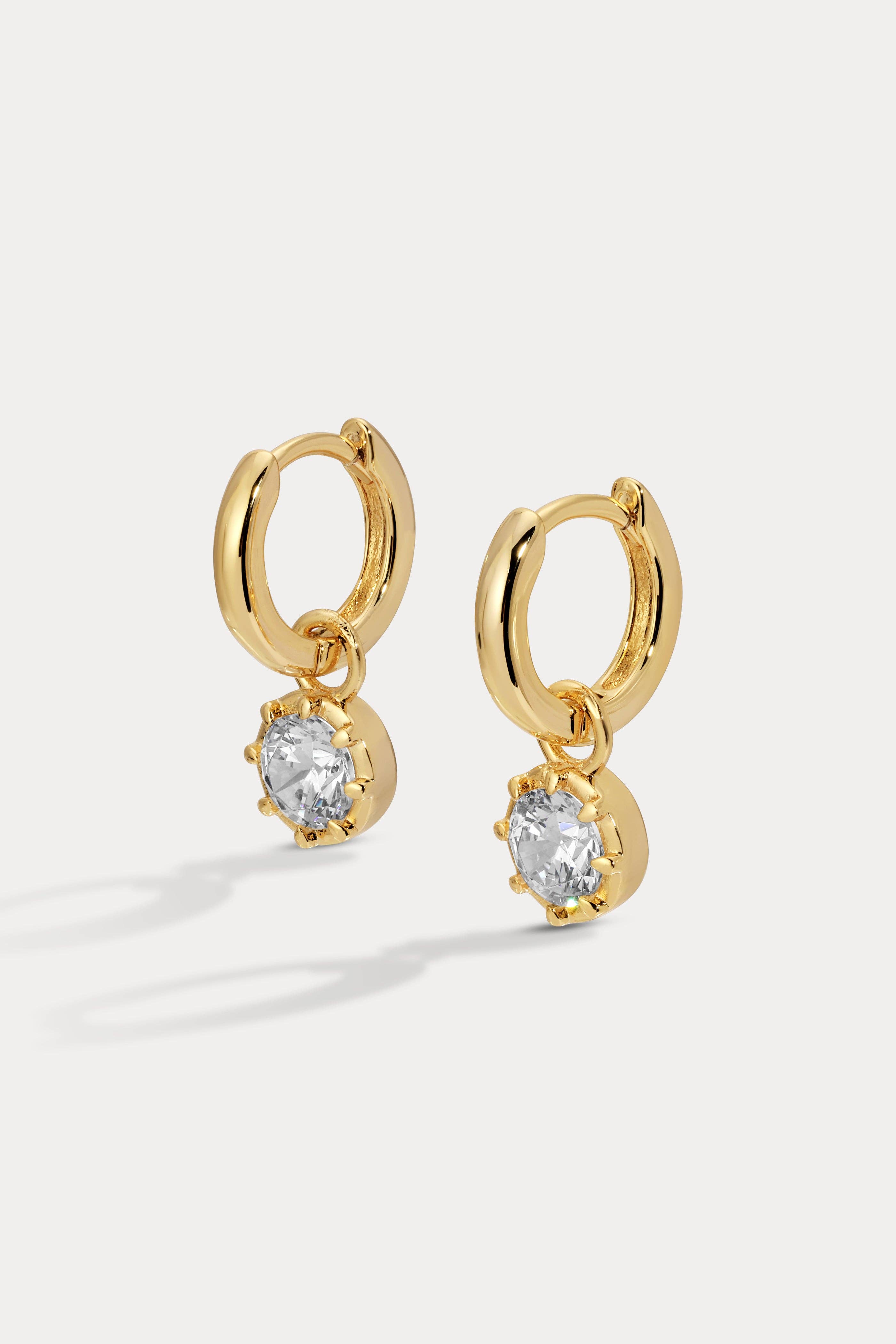 Lili Claspe - Wholesale Huggie Earrings - Petite Celeste Charm Huggies0