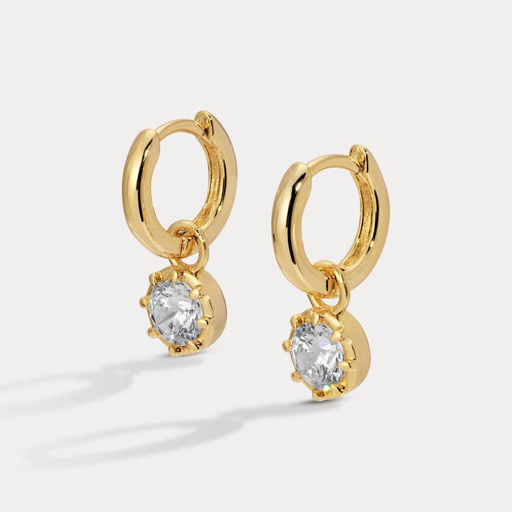 Lili Claspe - Wholesale Huggie Earrings - Petite Celeste Charm Huggies