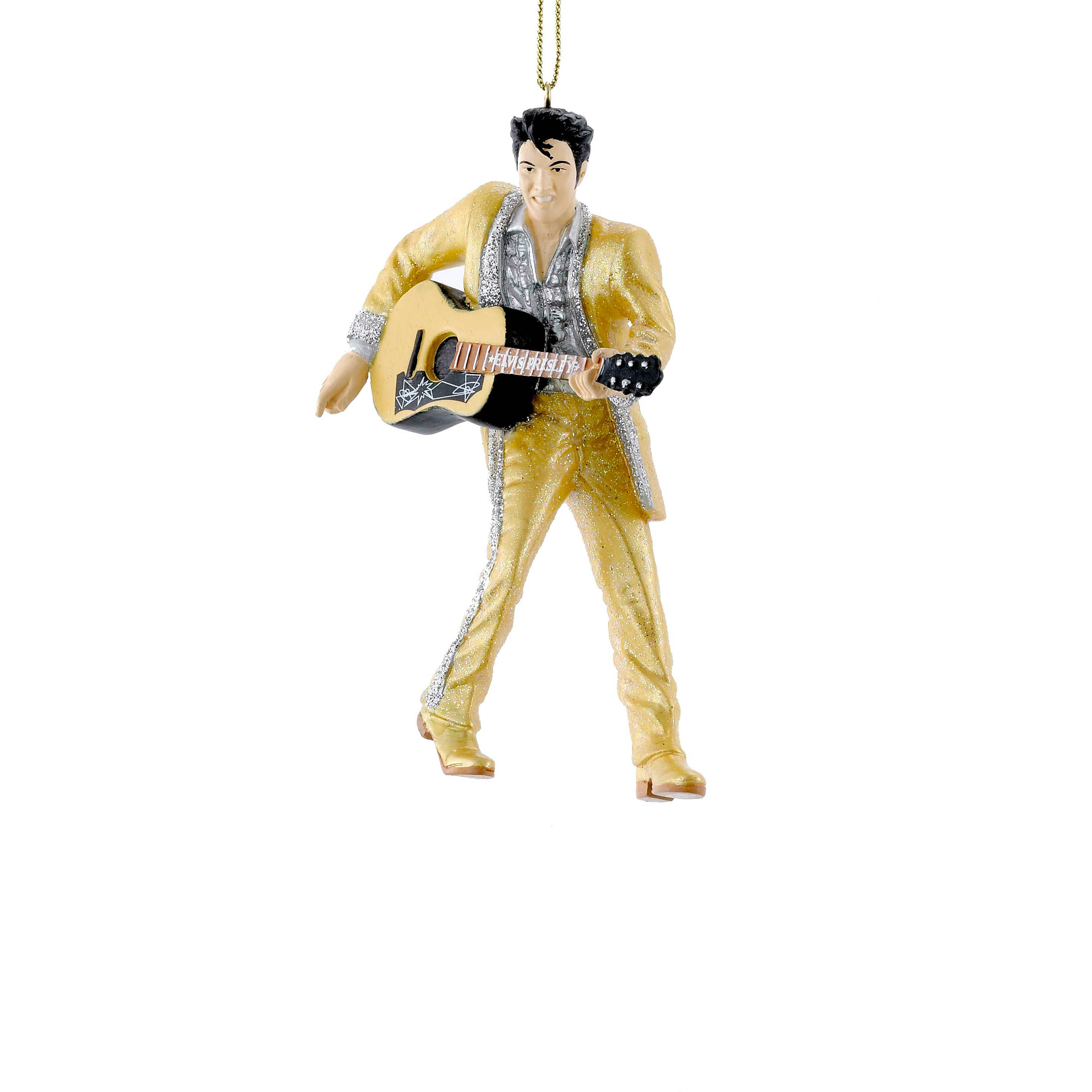 Kurt S. Adler, Inc. - Wholesale Ornament - 4.5"RESIN GOLD SUIT ELVIS W/GUITAR1