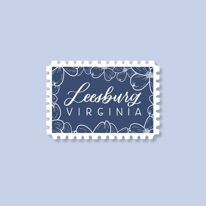 Leesburg VA Stamp Stickers | Loudoun County Virginia Sticker for wholesale by Shop Like You Live Here