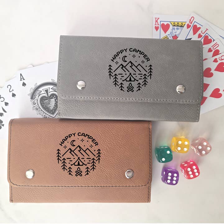 Playing Card Gift Set- Happy Camper for wholesale by Beckman Design