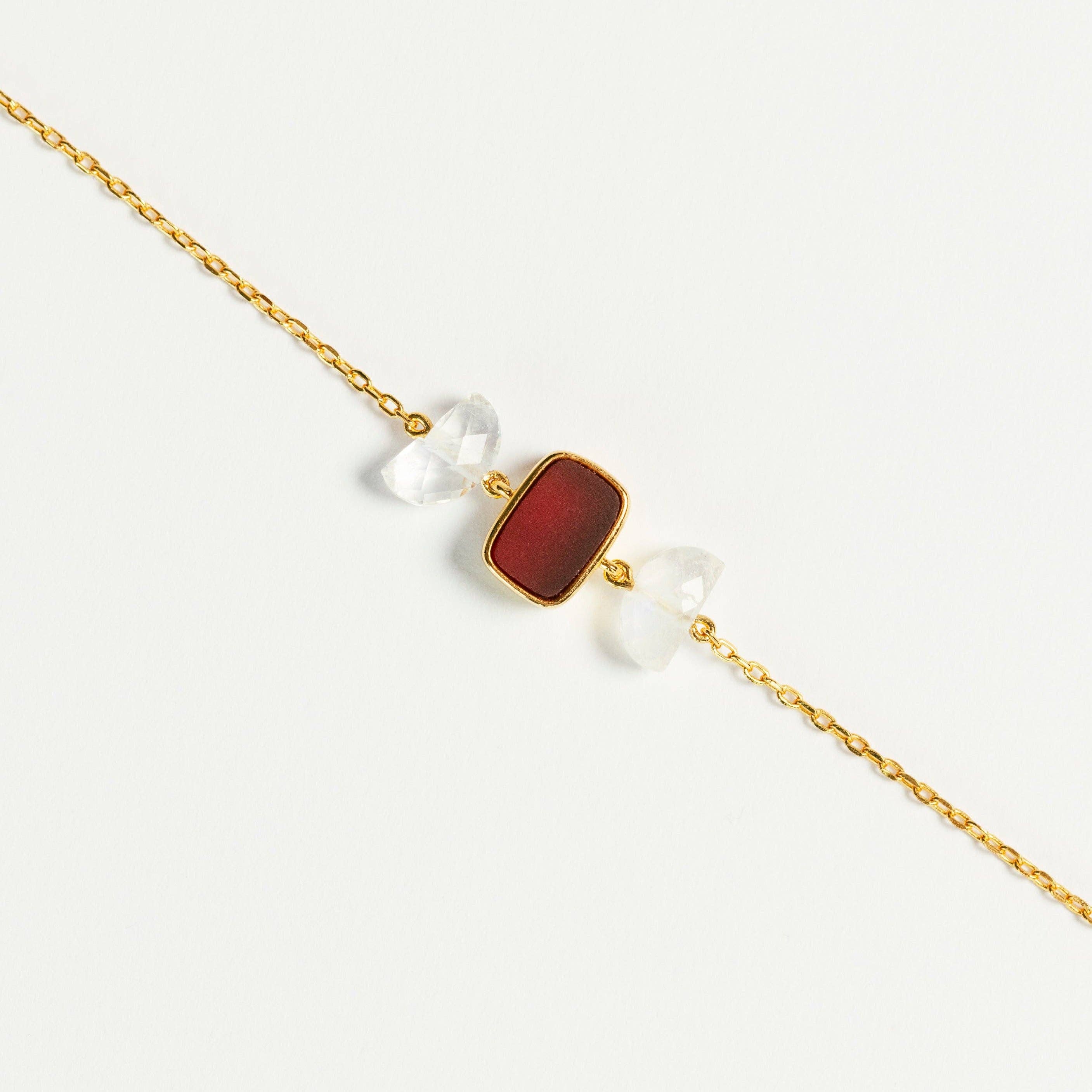 MAMASTE - Wholesale Charm/Dangle Bracelet - Healing & Bonding MAMASTE (Pink Agate)3