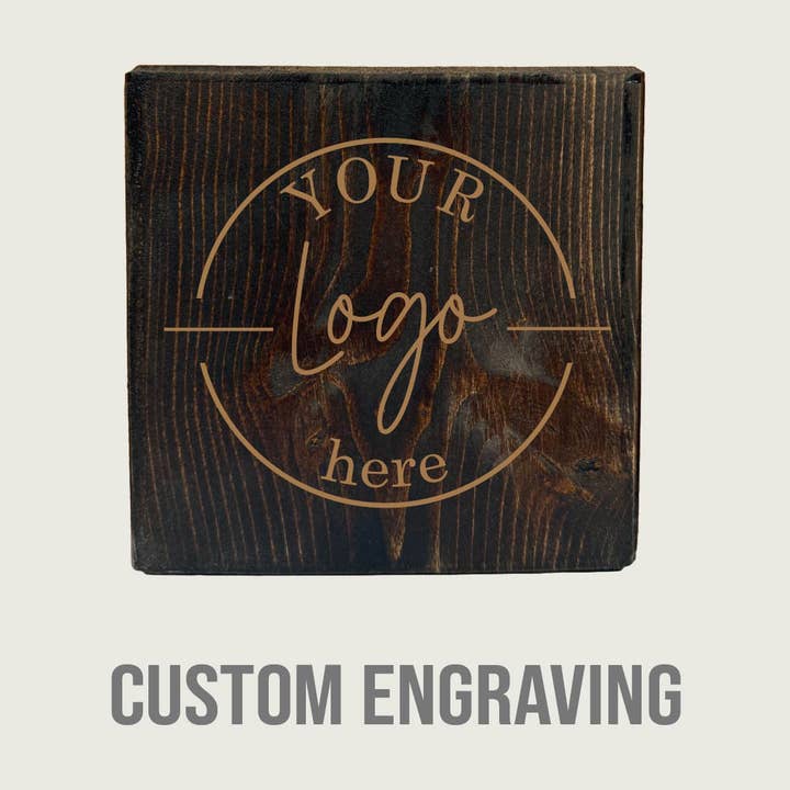 Custom Engraved Wood Block for wholesale by Cardinal Souvenirs