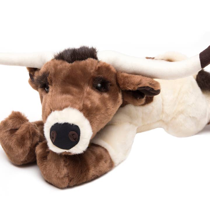 Carstens, Inc. - Wholesale Stuffed/Plush Toy - Kids & Baby - Lying Longhorn Stuffed Animal