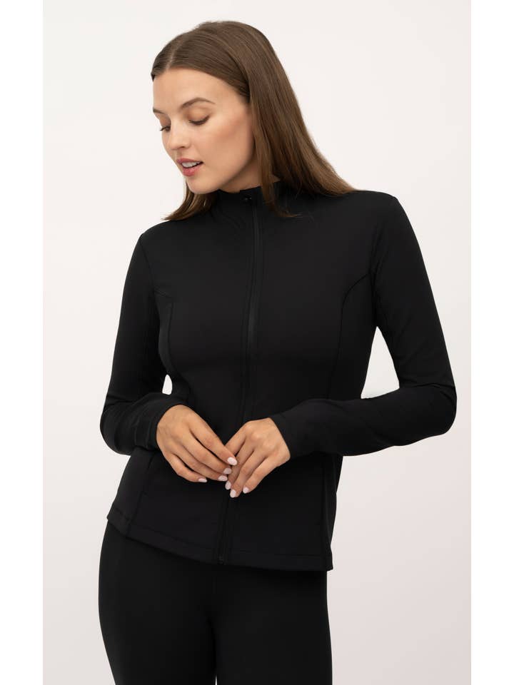 90 Degree by Reflex & Yogalicious – wholesale Athletic jacket – Women′s – Women's Wonderlink Linear Full Zip Performance Jacket4