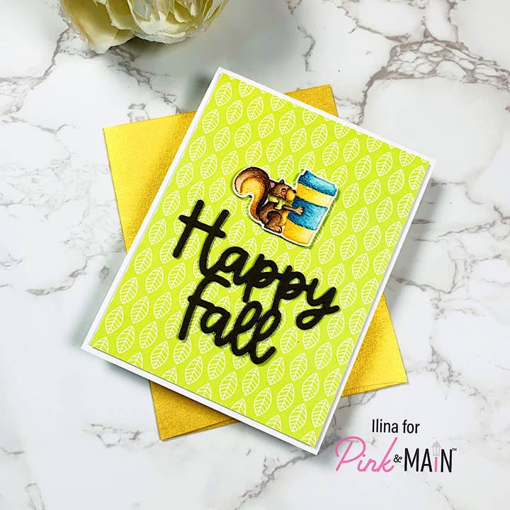 Pink and Main – wholesale Craft supplies – Happy Fall Word Dies