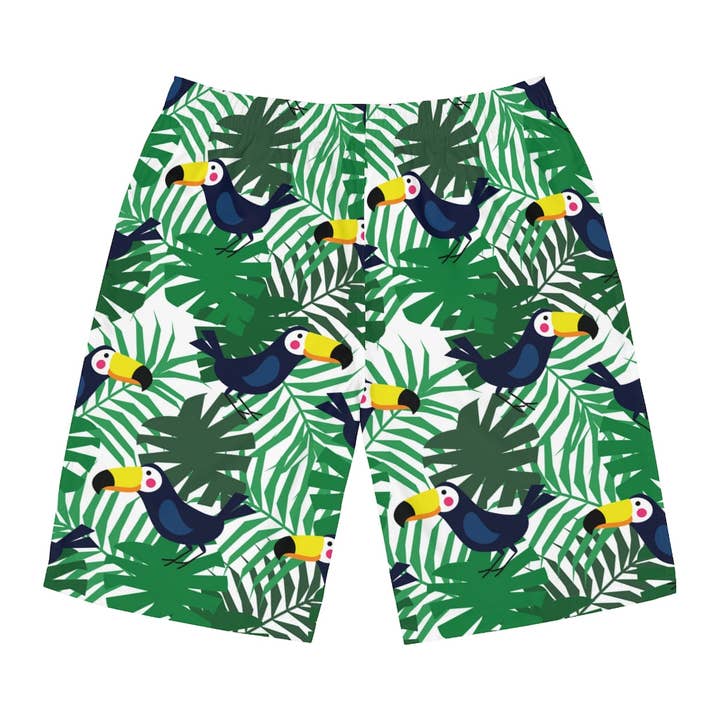 Automatically matched to design color Men's Board Shorts (AOP) for wholesale on Faire