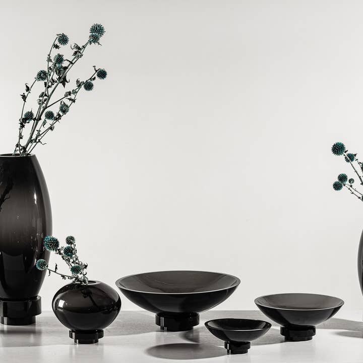 Element Accessories EU – Großhandel Dekorative Platte/Teller/Schüssel – Innovative Designschale aus hochwertigem Glas, RUD101