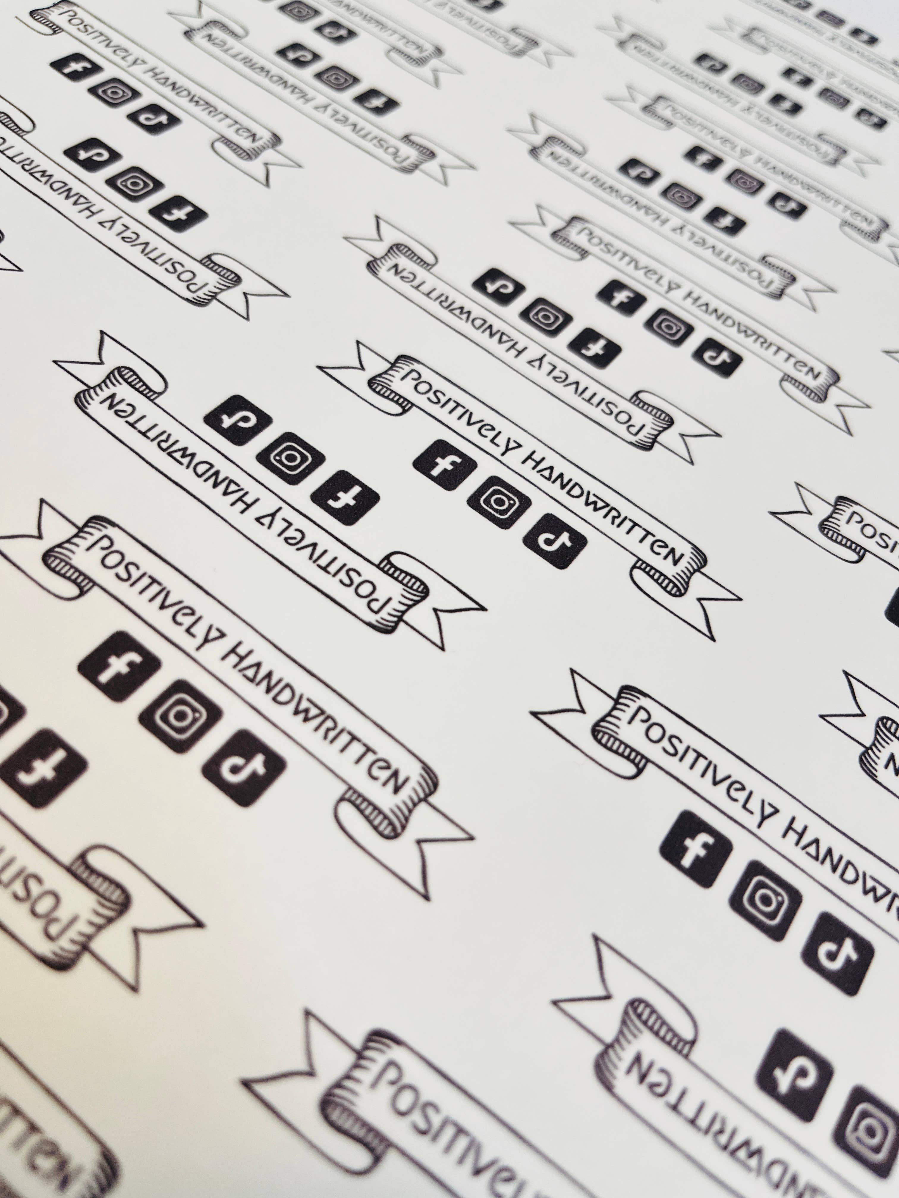 Positively Handwritten - Wholesale Sticker - Retro Ocean- Vinyl Decal, Sticker1