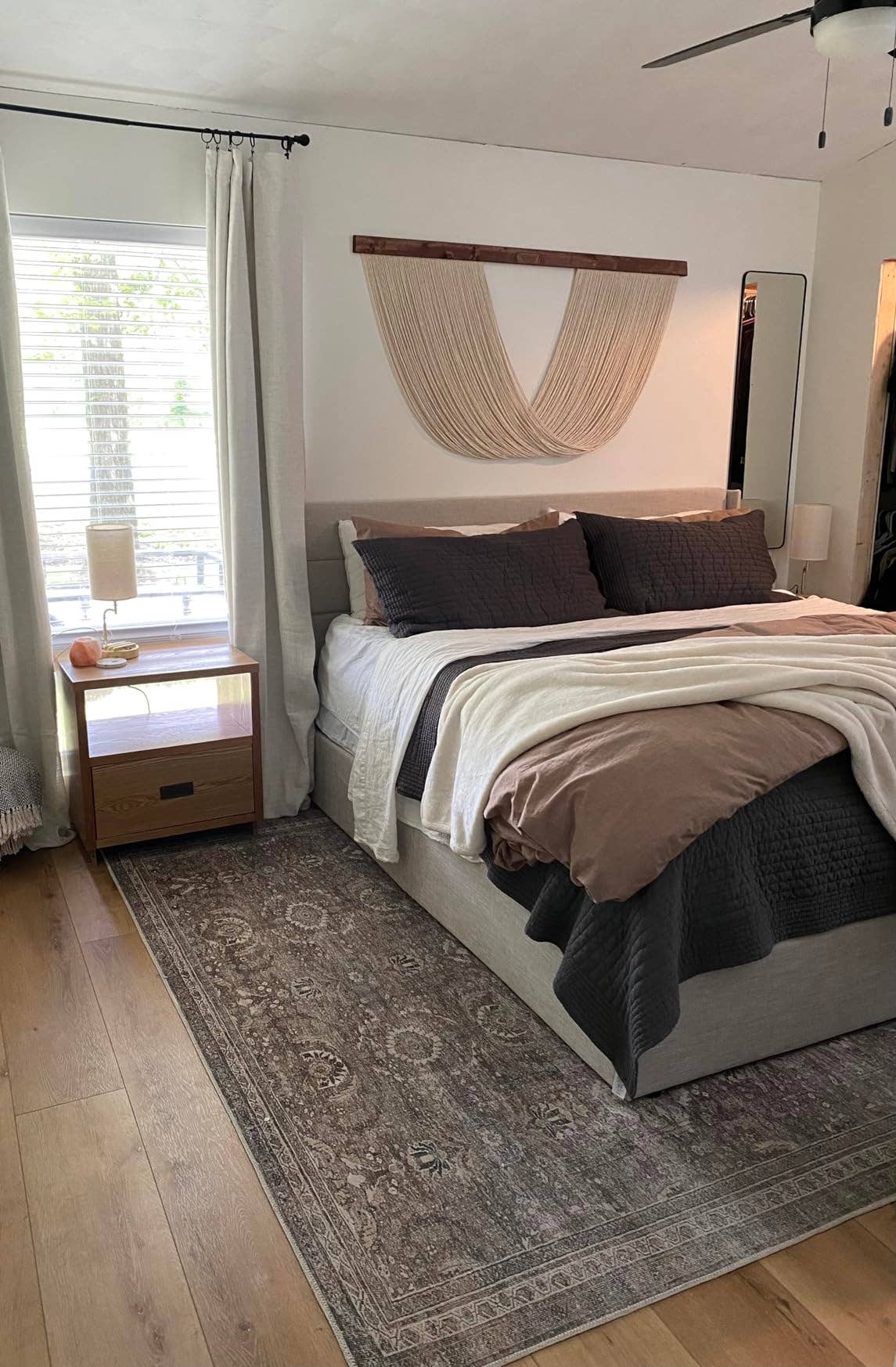 Bonnie Handmade - Vendita all'ingrosso Arazzi/Tessuti d'arredo - Grande arazzo da parete in macramè, decorazione boho, tela artistica6