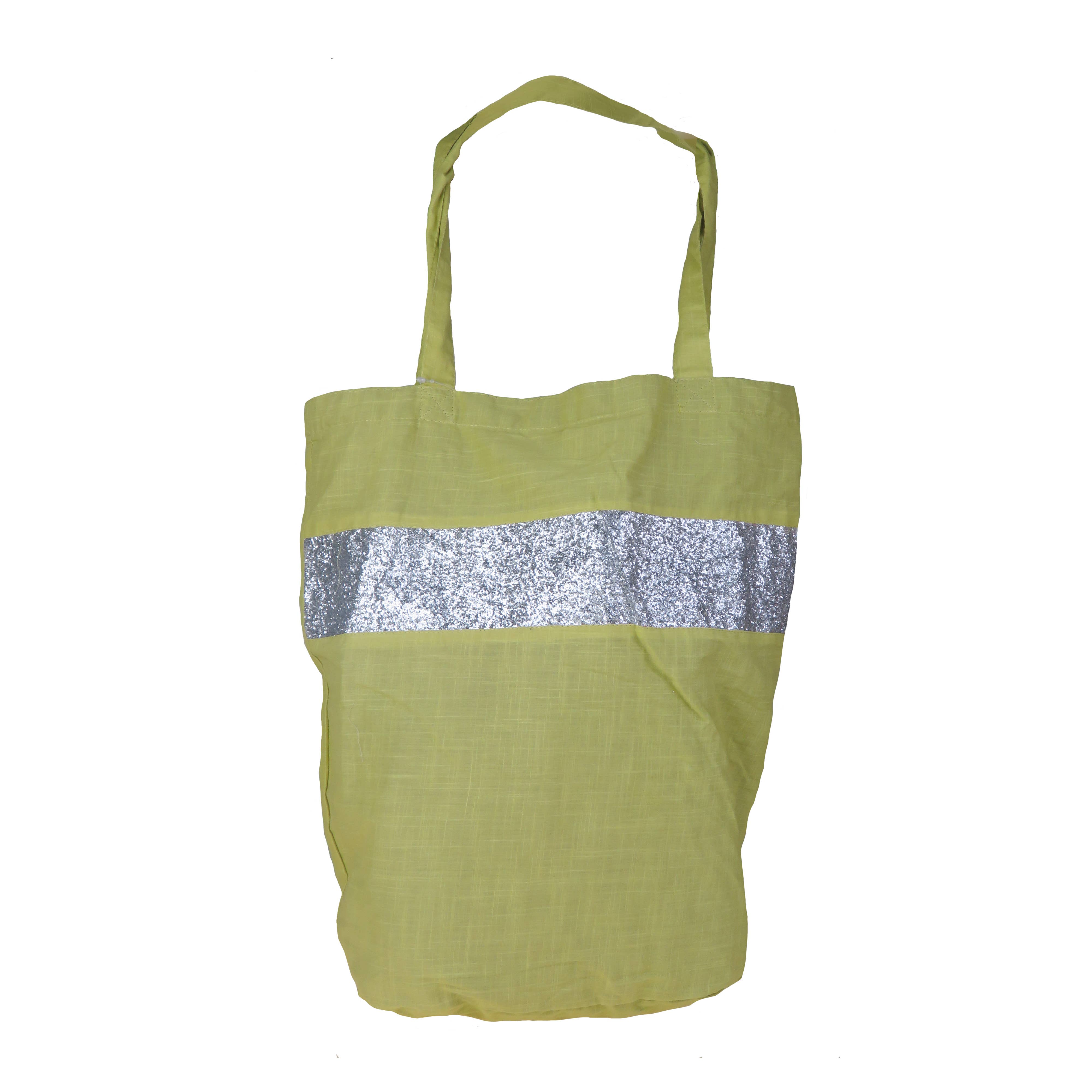 Supplement D'AM - Wholesale Tote Bag - Women's - Lined cotton tote bag, bright color and silver glitter6