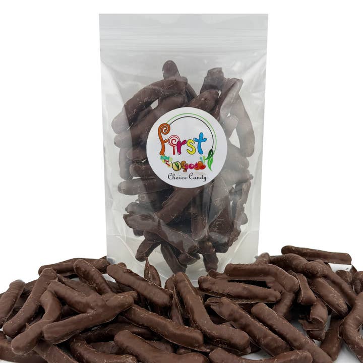 First Choice Candy - Wholesale Gummy - DARK CHOCOLATE GUMMY WORMS2