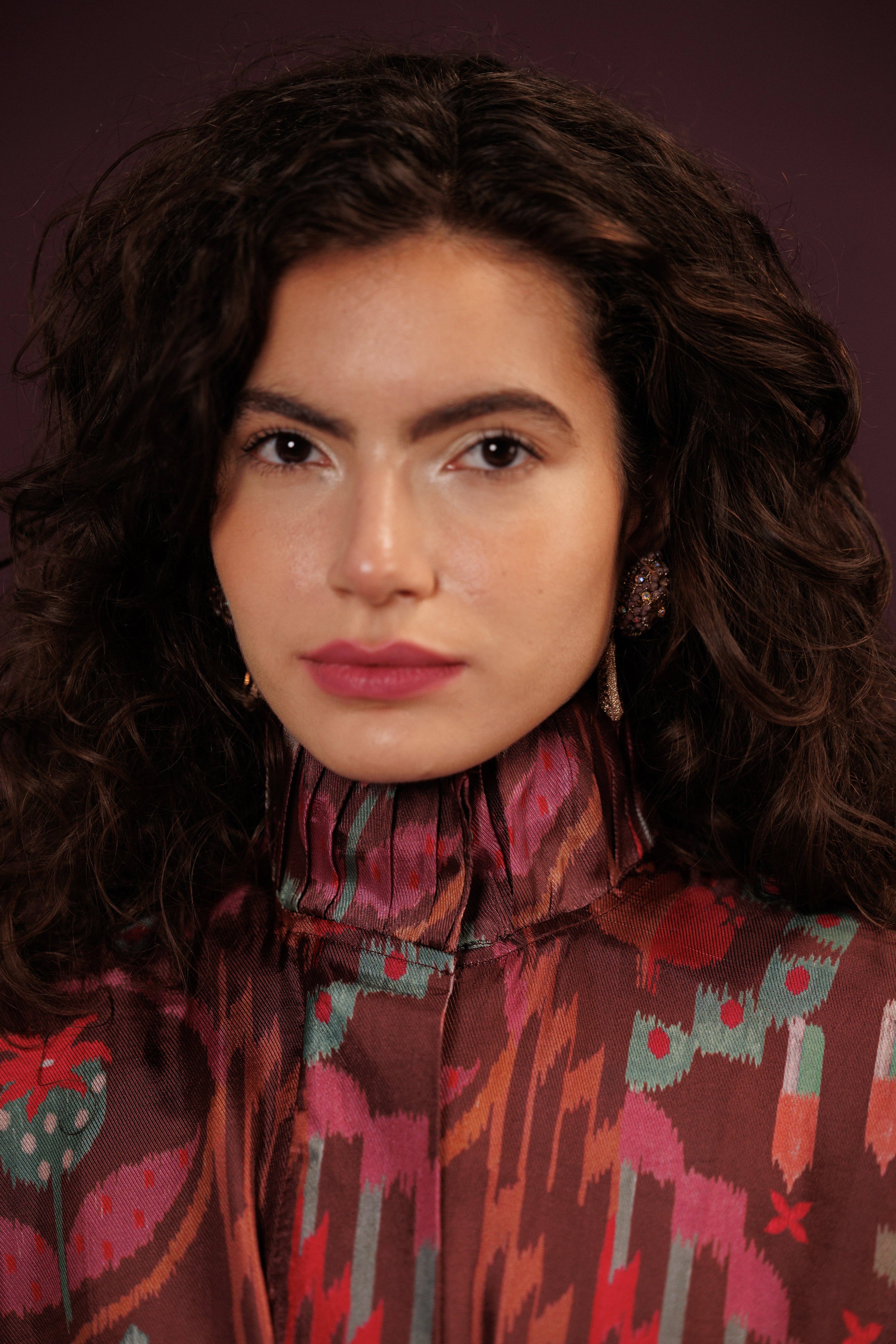 Maison Qala - Wholesale Top & Skirt Set - Women's - Poppies at Dusk Set2