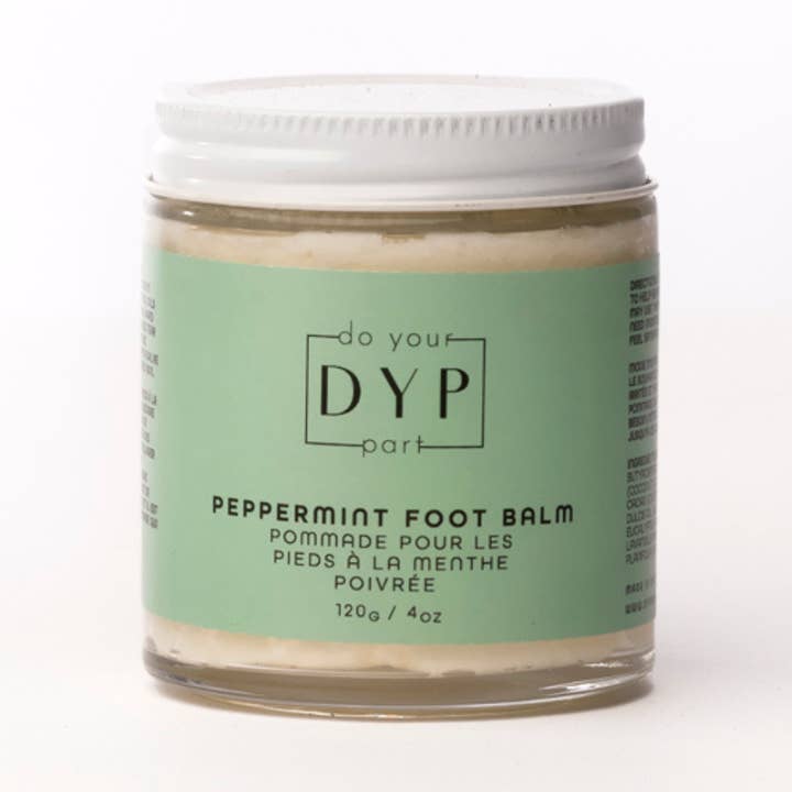 Baume pour les pieds à l'huile essentielle de menthe poivrée | Soin nourrissant pour les pieds pour la vente par DYP