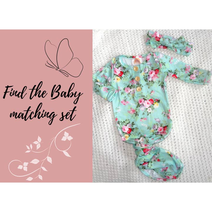 Baby in Styles - Wholesale Robe - Women's - Maternity Robe (Periwinkle’s print)5