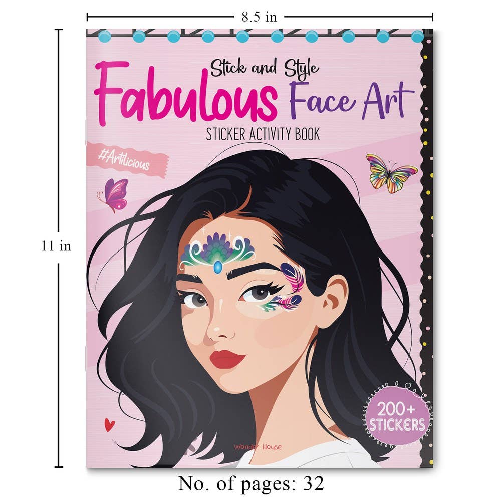 Independent Publishers Group - Wholesale Coloring & Activity Book - Kids & Baby - Stick & Style - Fabulous Face Art (Sticker Activity Book)5