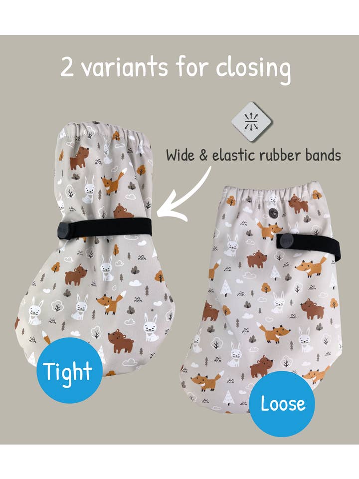 HECKBO – wholesale Regnstövlar - Barn – Baby tossor regntossor skogsdjur - med fleecefoder