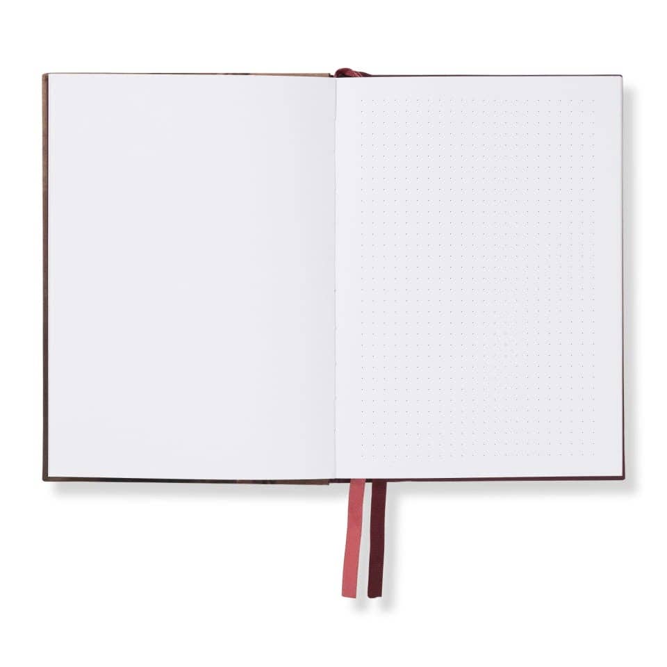 BIEN moves – Engroshandel Notesbog – Notesbog i syntetisk læder med broderet tulipan – metallic rosa guld4