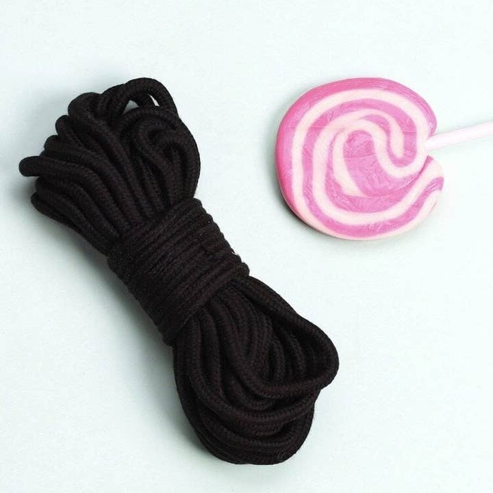 2PK COTTON SHIBARI ROPE - PINK AND BLACK for wholesale on Faire5
