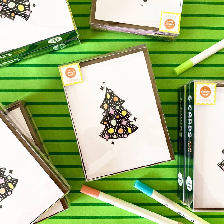 Vintage träd kort i låda för wholesale av cheeky beak