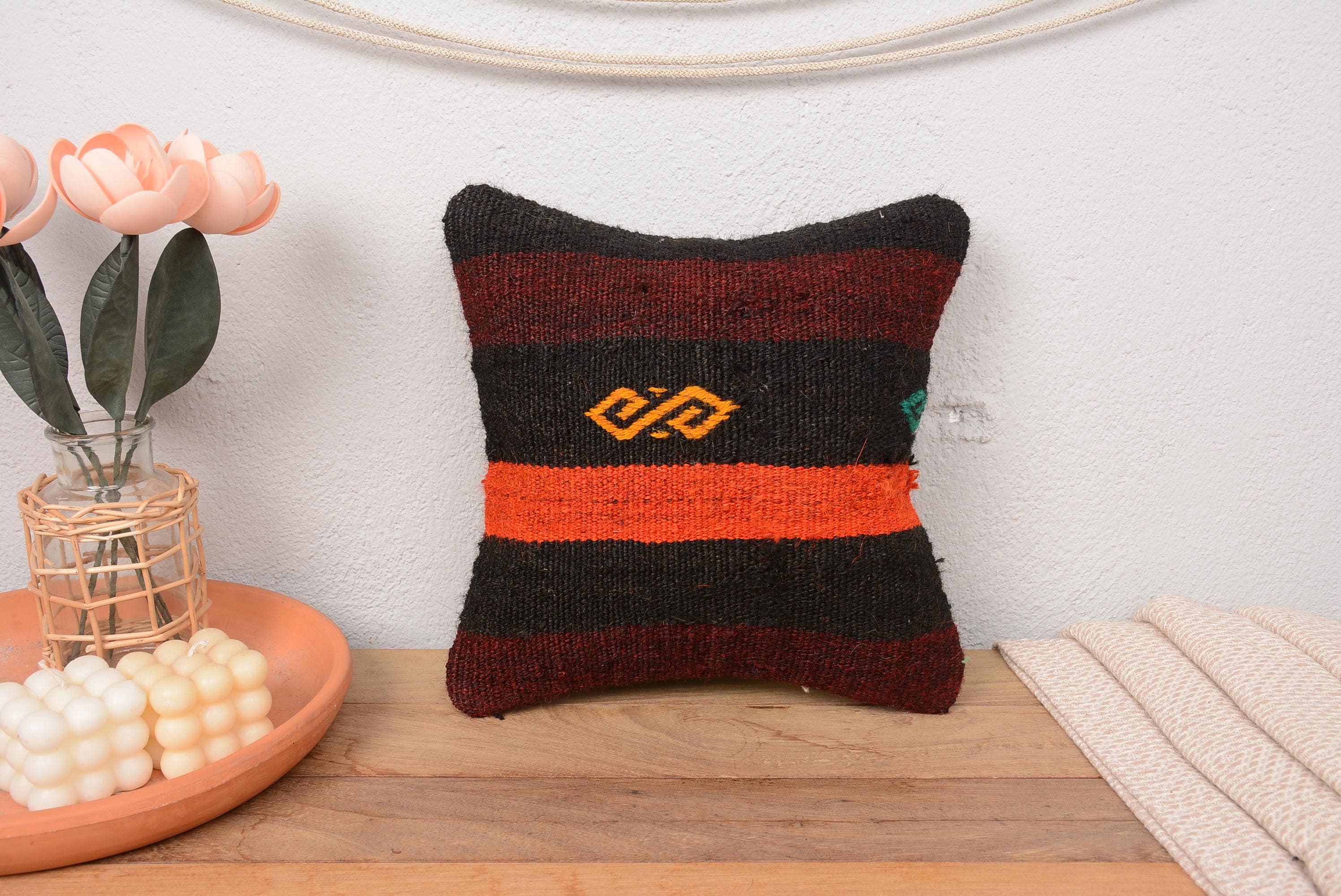 Kilim Pillow Decors - Wholesale Throw Pillow Cover - Vintage Turkish Kilim Boho Pillow Sham Cover 12x121