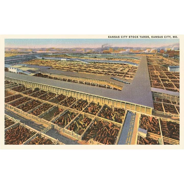Kunstdruck MO-261 Stockyards, Kansas City für den Großhandel von Found Image Press