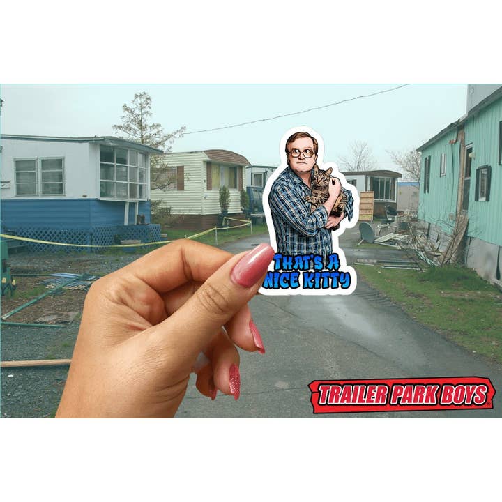 Otto's Grotto - Wholesale Sticker - Trailer Park Boys Bubbles Sticker | NICE Kitty Funny Cat