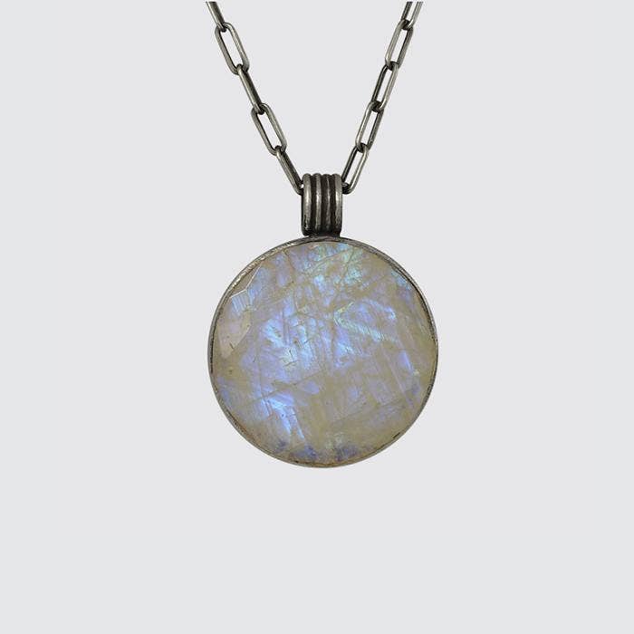 Round Faceted Pendant Necklace for wholesale by Jane Diaz NY