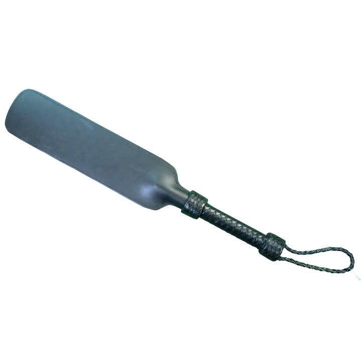 Paddle - Saddle Leather Spanking Bat with Lamb Handle for wholesale by Plesur Body Products