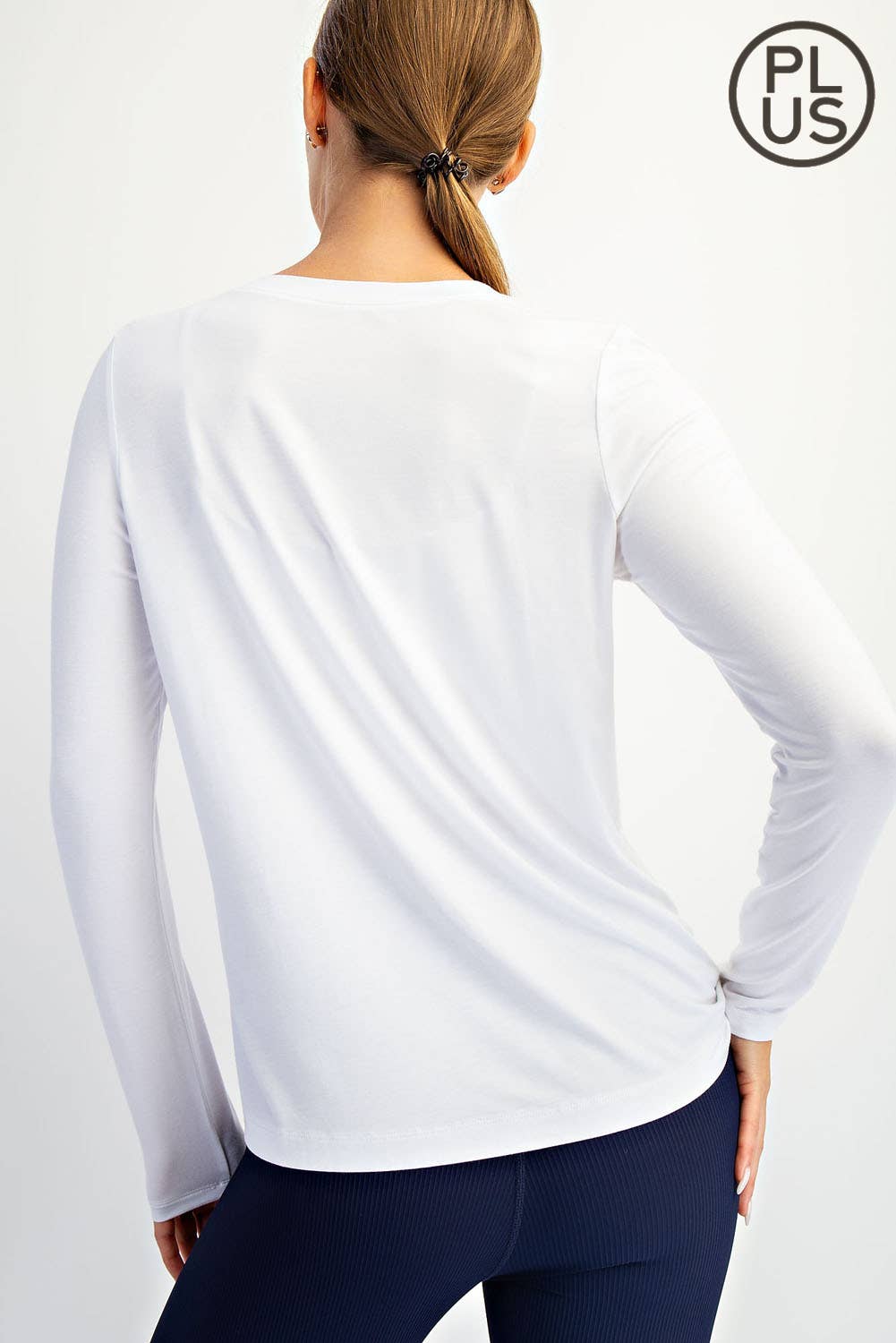 Rae Mode - Wholesale Lounge Top - Women's - PLUS SIZE VISCOSE MODAL LONG SLEEVE TOP14