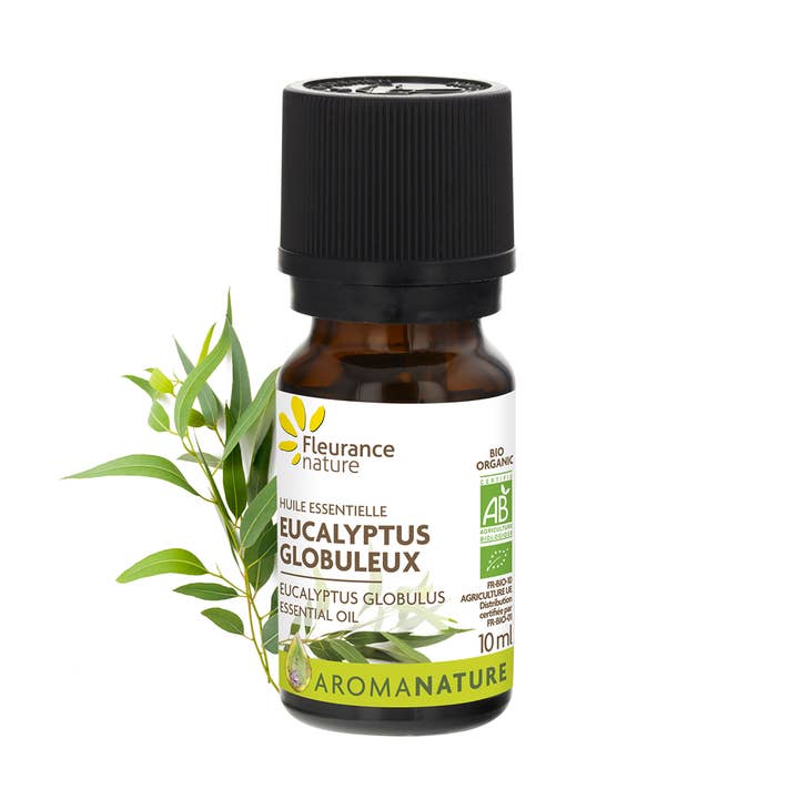HUILE ESSENTIELLE D' EUCALYPTUS GLOBULEUX BIO pour la vente par Fleurance Nature