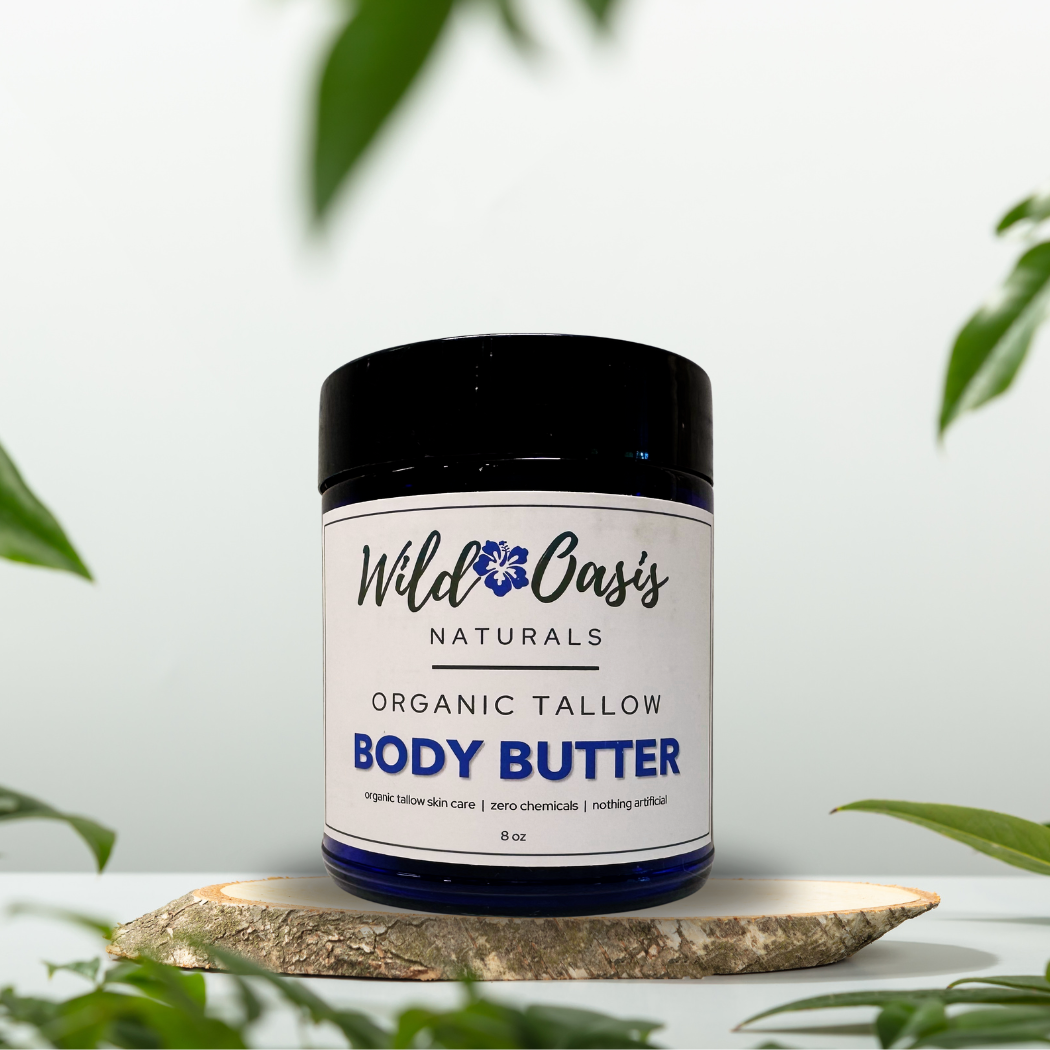 Wild Oasis Naturals - Vente Baume/beurre pour le corps - Beurre Corporel - 8 oz - Crème de Suif Bio4