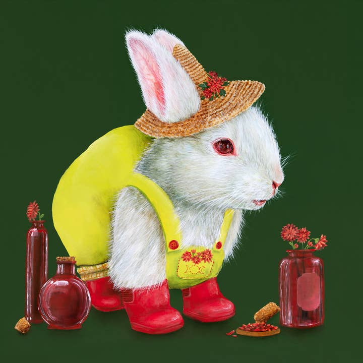 One Lane Studios - Wholesale Art Print - Matilda (Albino Rabbit) Print1