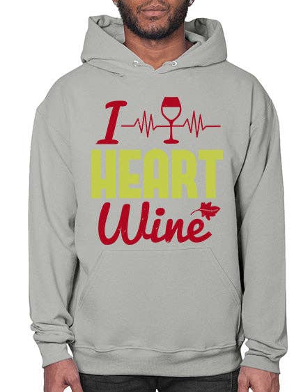 i corazón vino 218# - sudadera con capucha de vino para venta al por mayor de tshirt unlimited