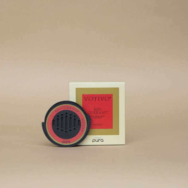 Votivo - Wholesale Car Freshener - Unisex - New! Votivo + Pura Car 8 Pack Cartridge Red Currant
