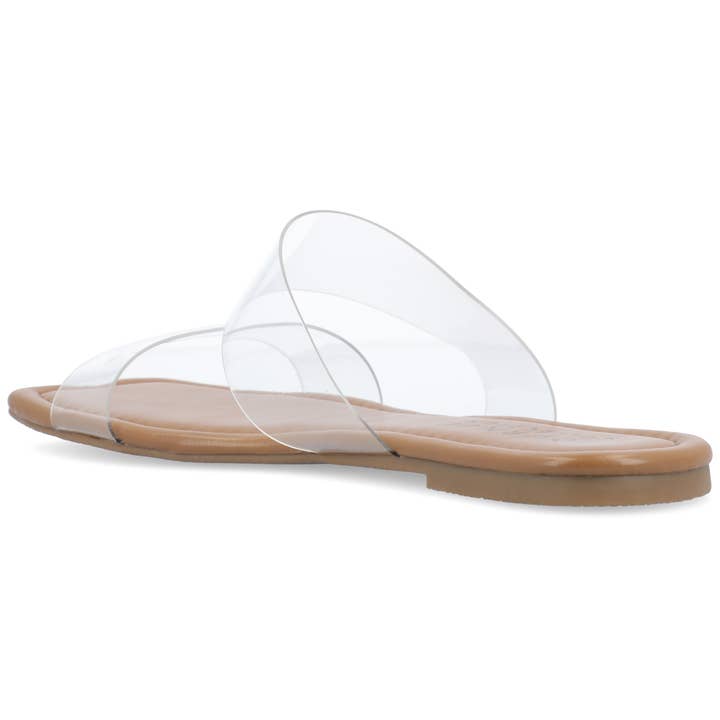 Journee - Wholesale Sandals - Women's - Amata Slide Sandals In Clear Pvc