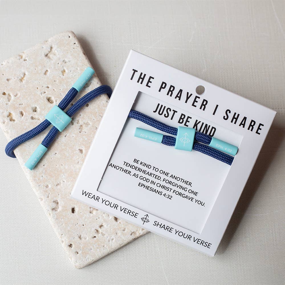 The Prayer I Share - Wholesale Woven/Braided Bracelet - JUST BE KIND Christian Cord Bracelet | Christian Athletes5