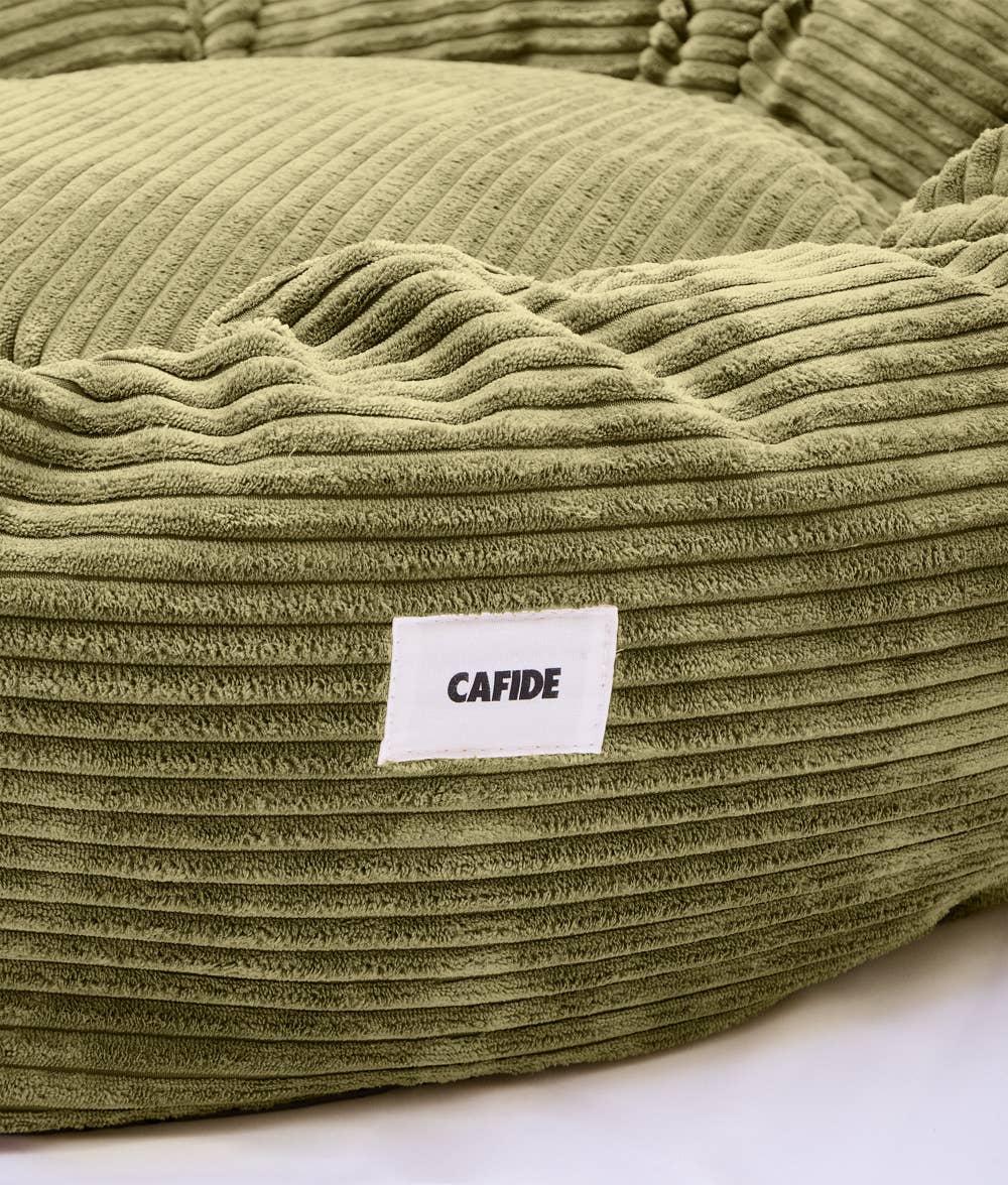 CAFIDE - Wholesale Pet Bed - Dog - Green Corduroy Dog Bed, Nuba3