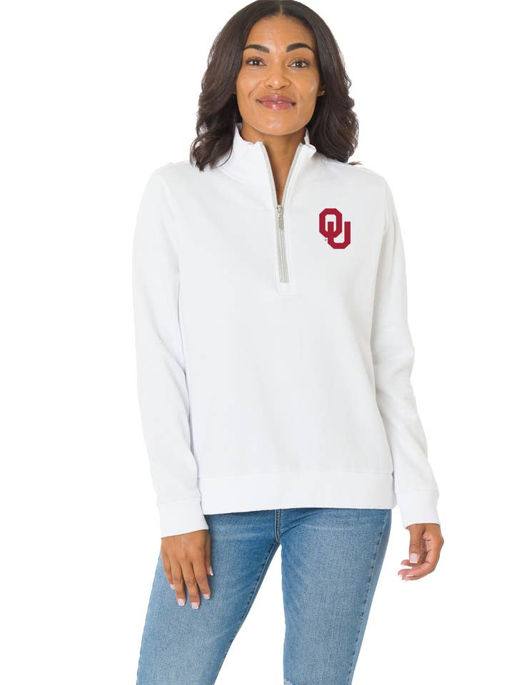 Oklahoma Sooners Quinn Quarter Zip for wholesale by Flying Colors Apparel