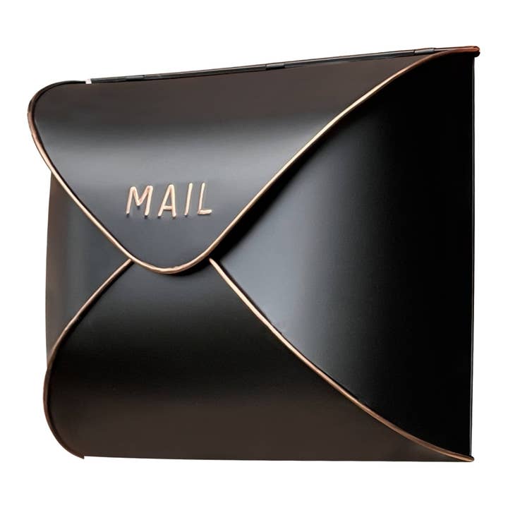 Kuvertbrevlåda BLK/CP, stor för wholesale av NACH