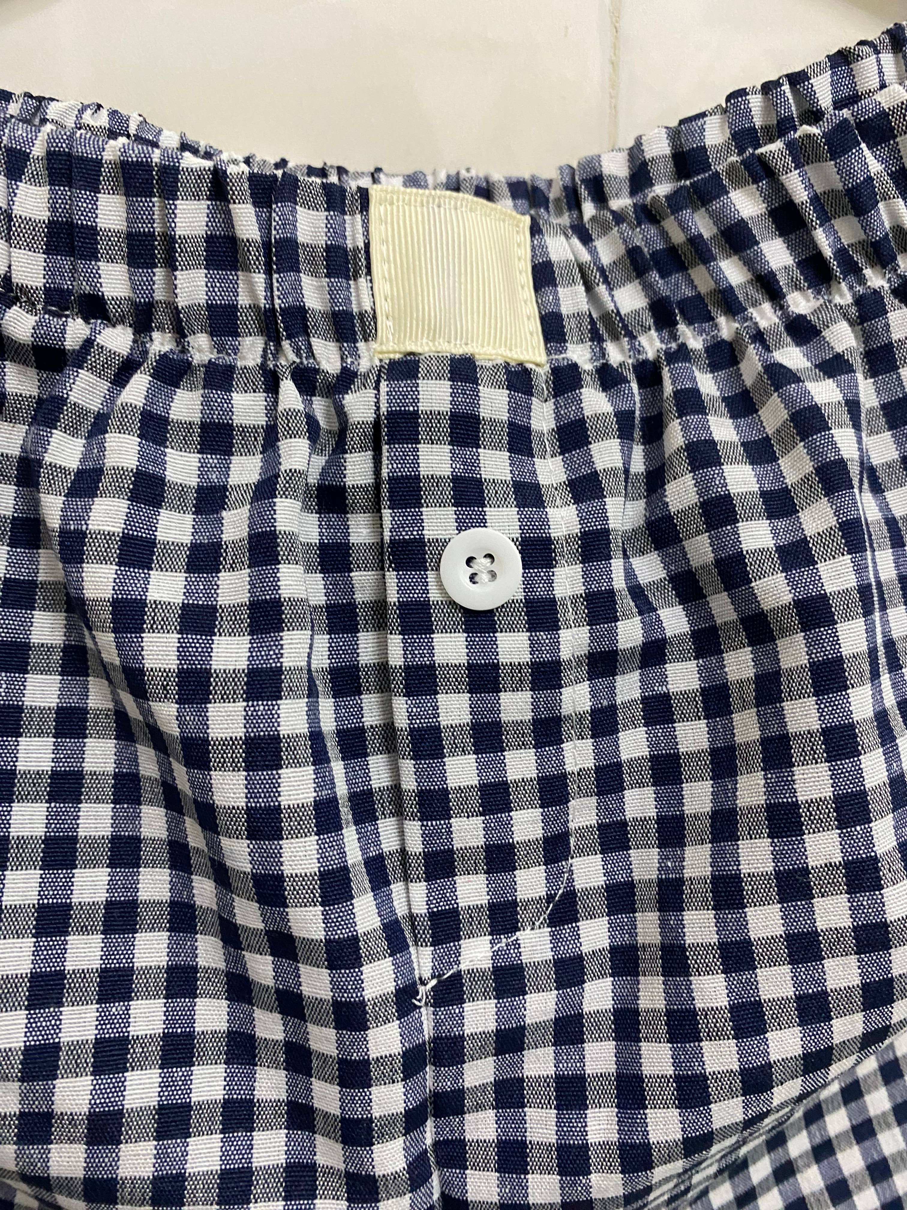 Rosa Clothing - Wholesale Lounge Shorts - Women's - Lysandra Gingham Pull-On Boxer Shorts13