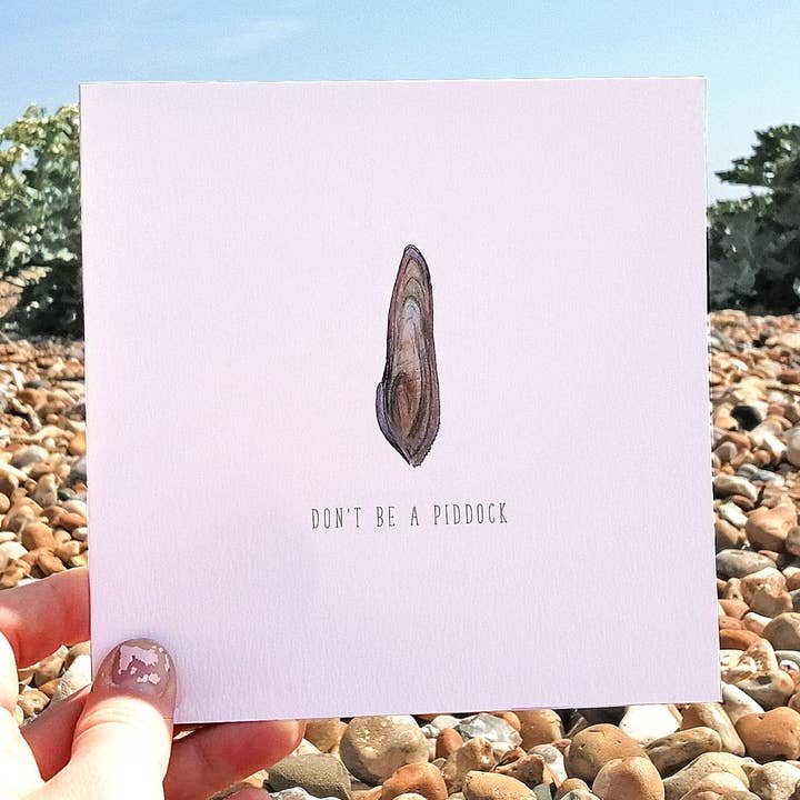 Blanko-Grußkarte „Don't be a Piddock“ zum Valentinstag für den Großhandel von Little Plover