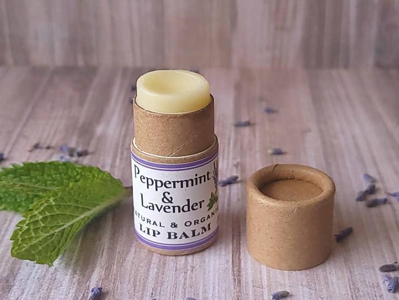 Superior Dry Goods - Wholesale Lip Balm - Peppermint & Lavender Lip Balm | Paperboard Tube | Organic1