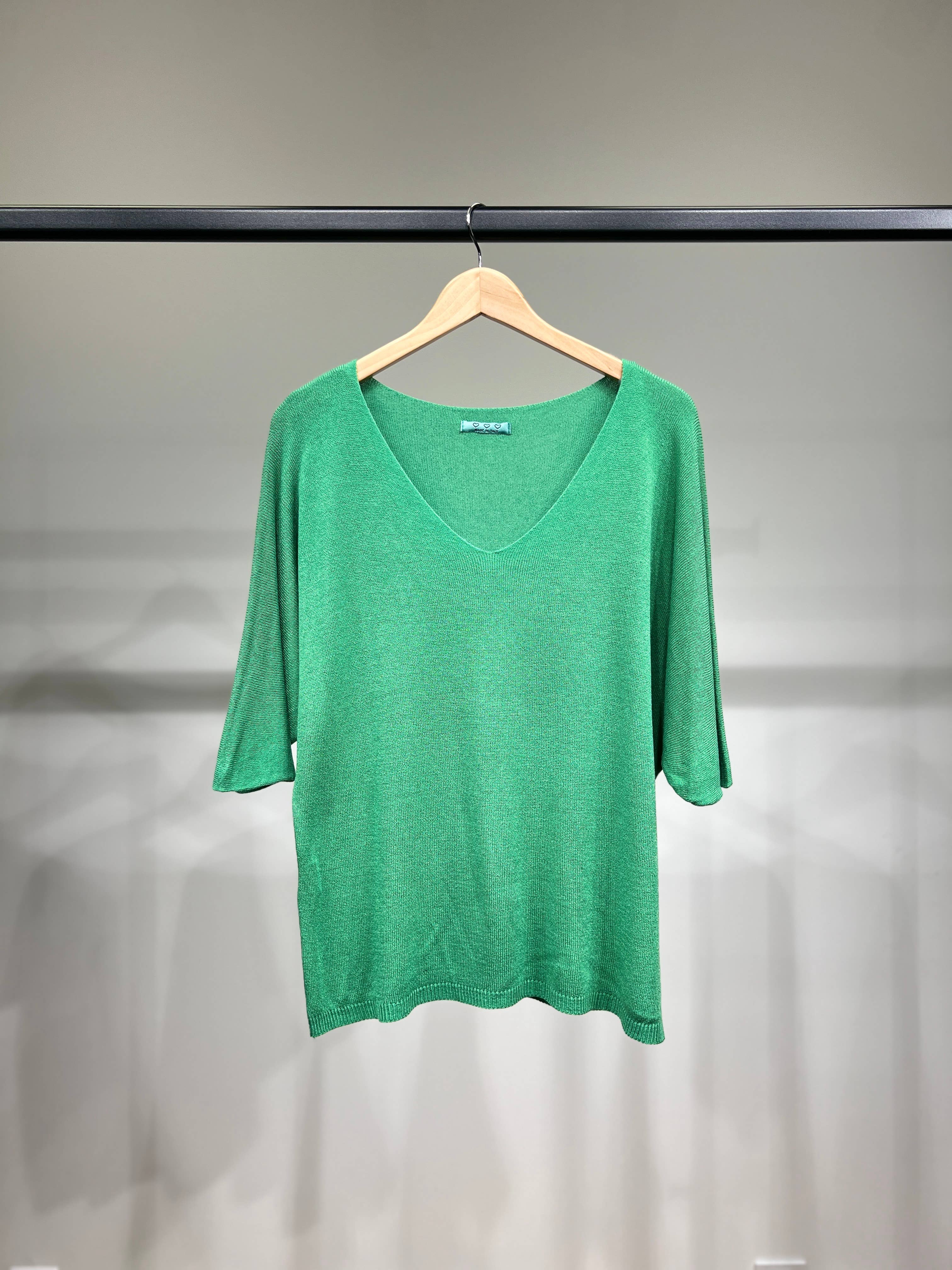 L'Emotion - Vendita all'ingrosso Maglione tricot - Donna - Maglione lavorato a maglia a maniche lunghe con scollo a V in modal 24