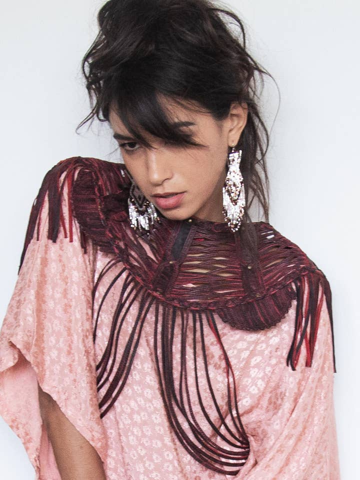 Princess Shrug Röd Metallisk för wholesale av Hipstirr