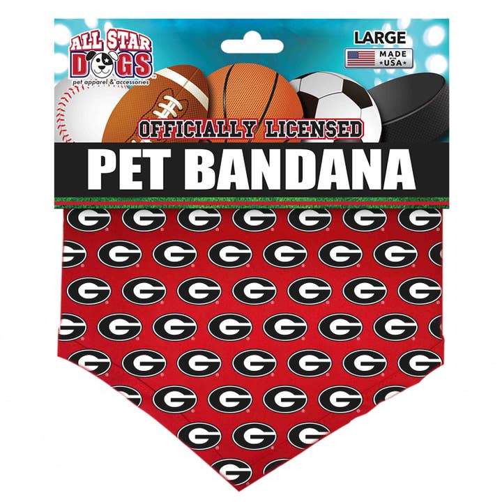 University of Georgia - Pet Bandana (All Over Print) for wholesale by All Star Dogs