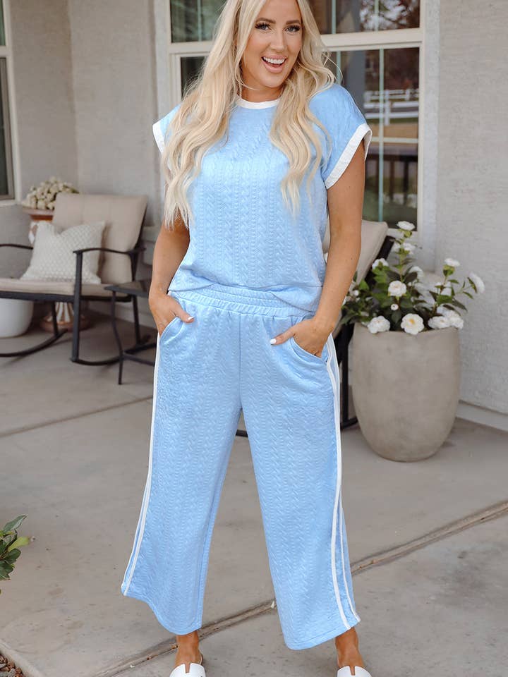 Billie Färgglad Kantlinje Linne för wholesale av Threaded Pear